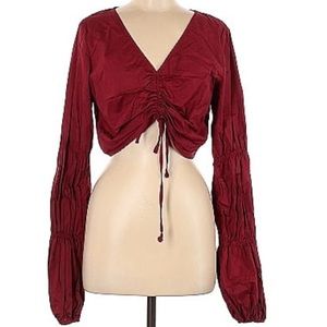 Tularosa Burgundy Crop Top M/L